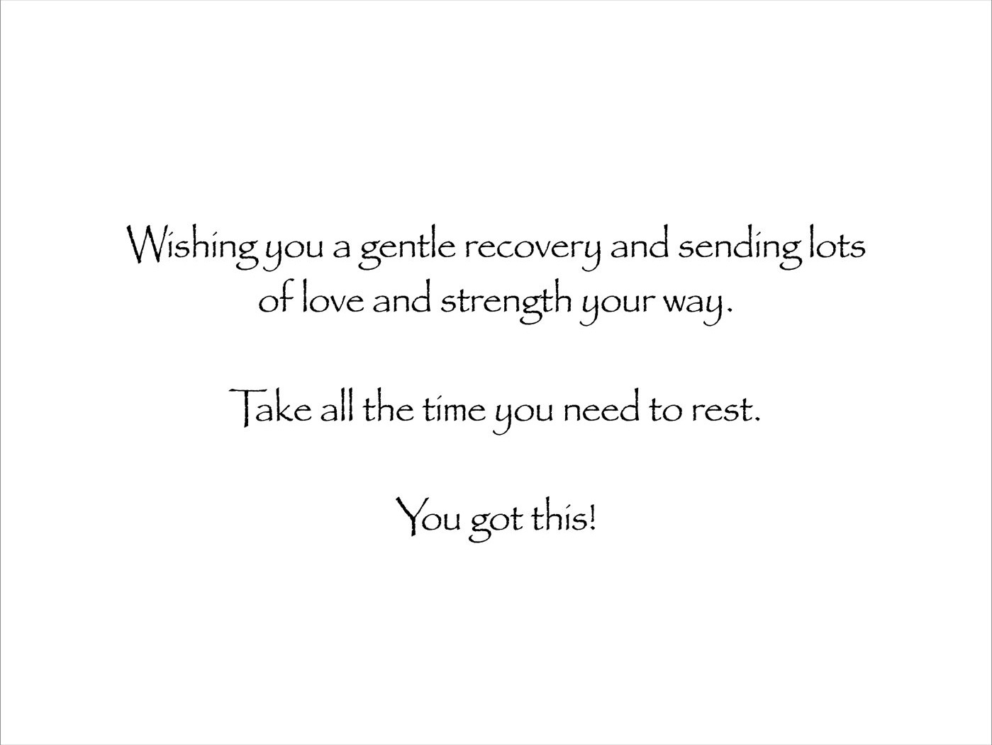 Get Well Card #1 card, view 2