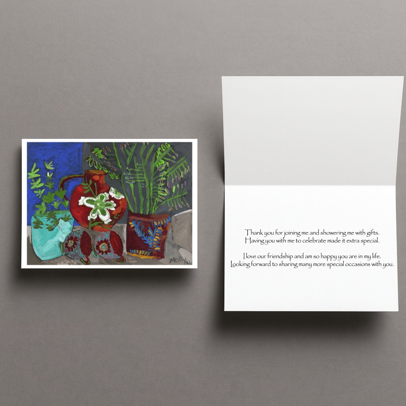 Thank You Card #2 card, view 3
