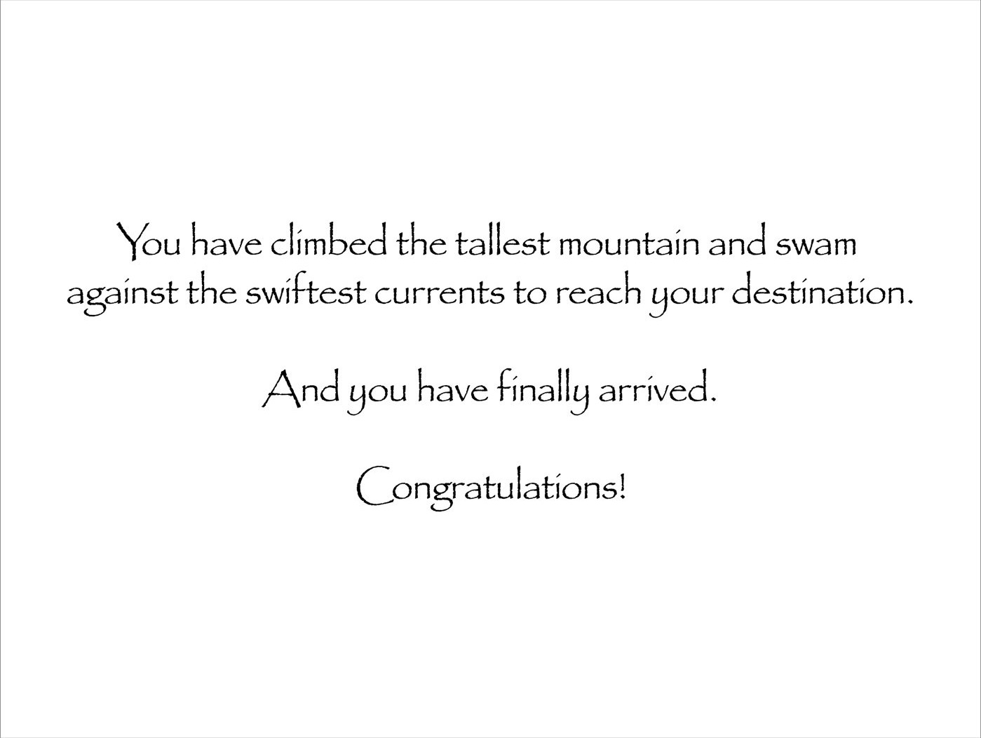Congratulations Card #1 card, view 2