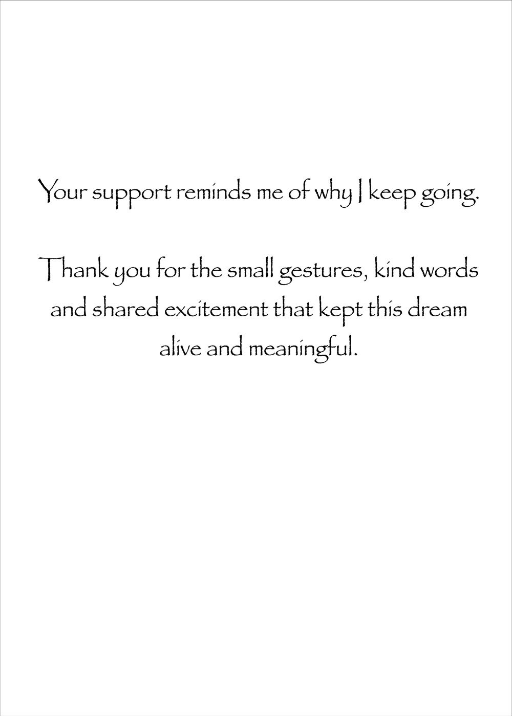 Thank You Card #1 card, view 2